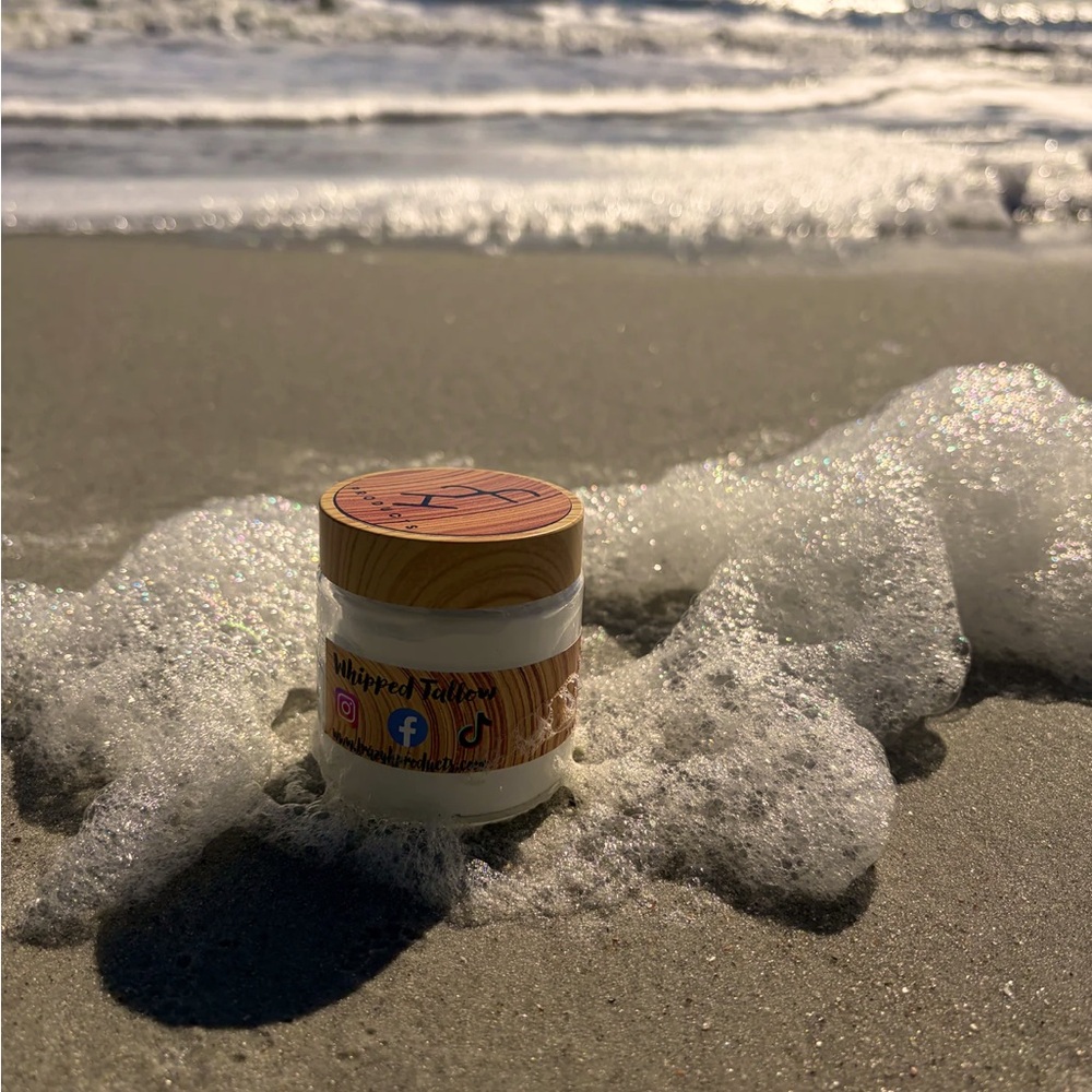 Whipped Grass-Fed Tallow – Small-Batch, Natural Skincare, 4oz, Sea Foam